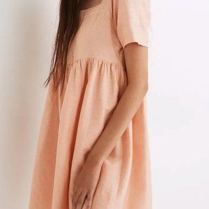 Madewell Linen-Blend Allie Mini Dress